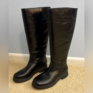 NWOT Lucky Brand Cirila Black Knee-high Leather Boots